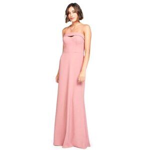 NEW Bari Jay Bridesmaid Deco Rose Full Maxi Wedding Evening Long Dress P2826